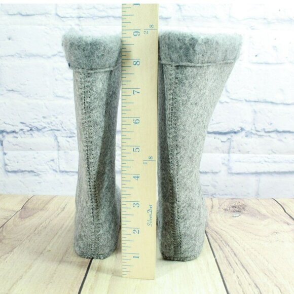LL Bean Gray Wool Warm Replacement Boot Liner Inserts Size 12 - Picture 5 of 8